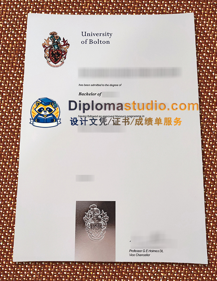  博尔顿大学学位证书, Bolton University Degree