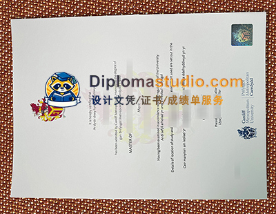 Cardiff Metropolitan University Degree Certificate