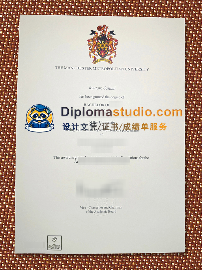 曼彻斯特城市大学学位证书, Manchester Metropolitan University Degree Certificate