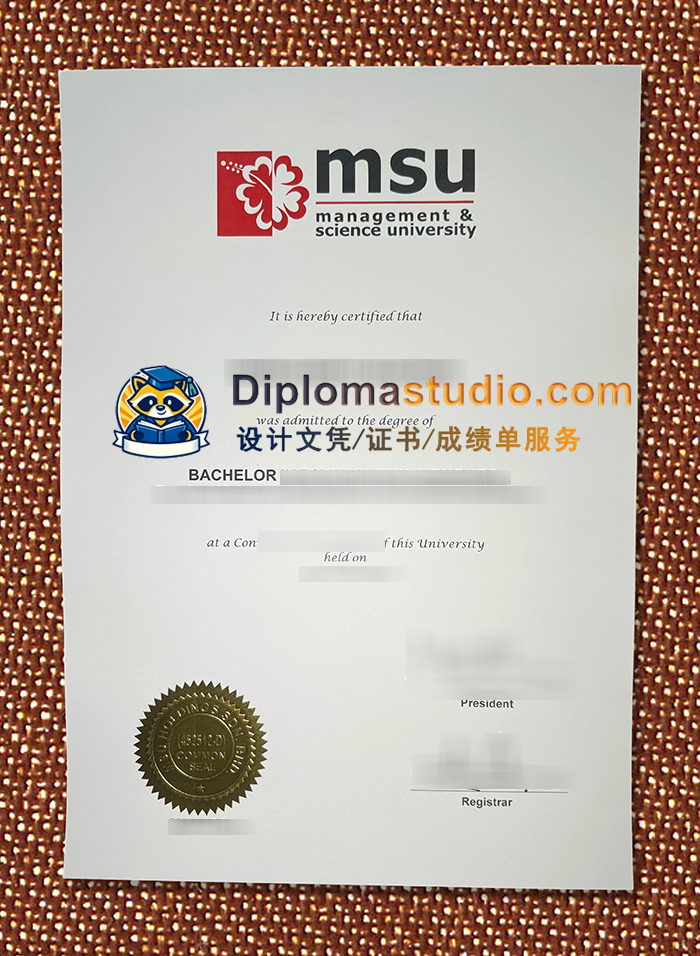 管理与科学大学文凭, Management & Science University Diploma