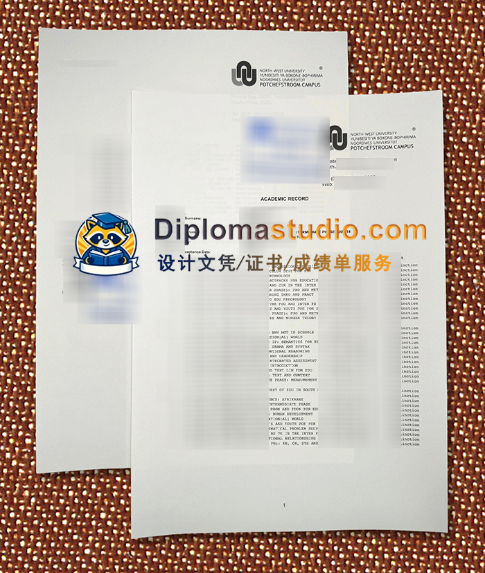 西北大学成绩单, North-West University Transcript