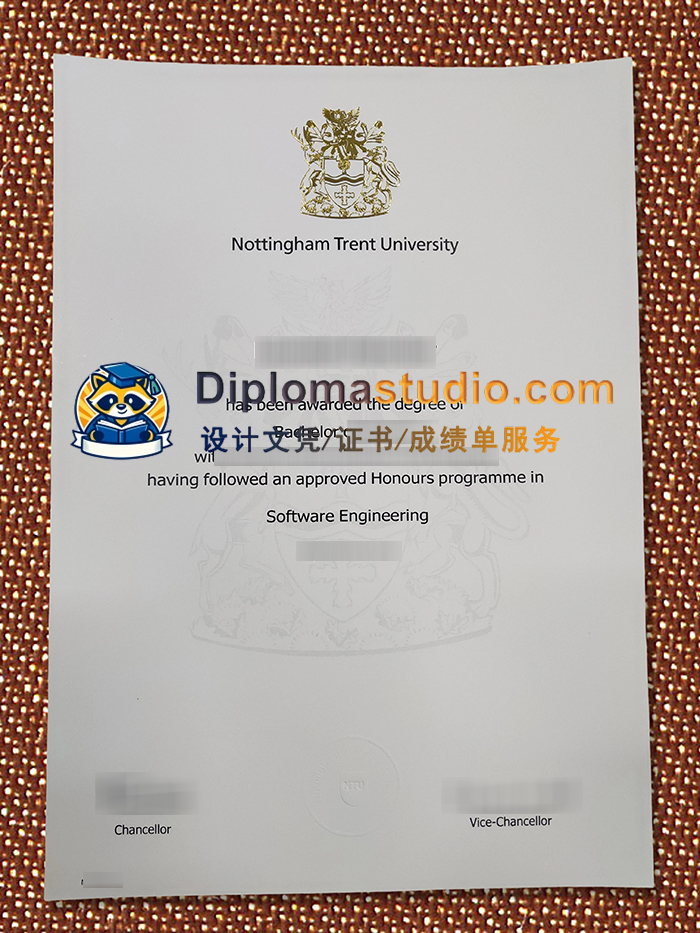 诺丁汉特伦特大学学位证书, Nottingham Trent University Degree Certificate