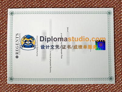 Regent's University London Degree Certificate