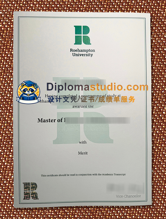 罗汉普顿大学学位证书, University of Roehampton Degree Certificate