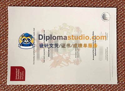 University of South Wales Degree Certificate