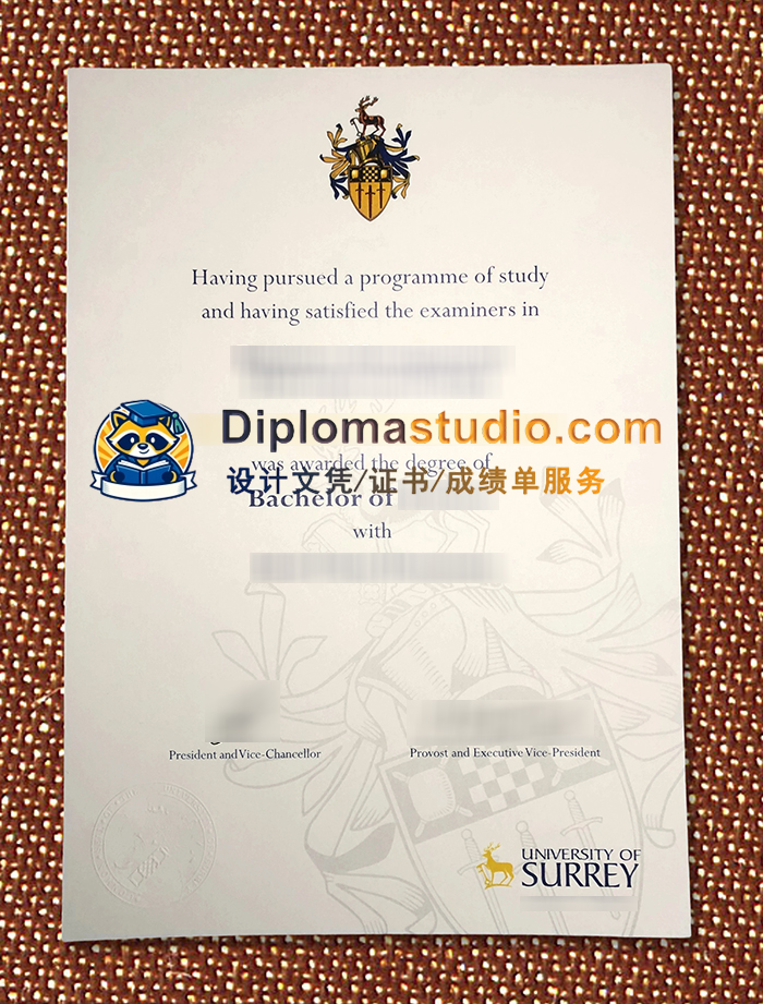 萨里大学学位证书, University of Surrey Degree Certificate
