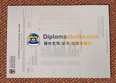 University of Western Australia Transcript