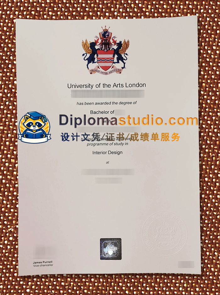 伦敦艺术大学学位证书, University of the Arts London Degree Certificate
