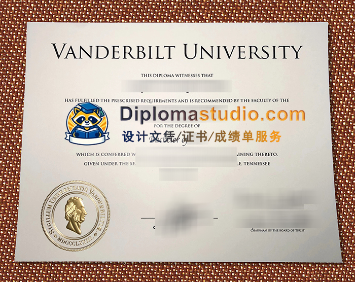 范德堡大学学位证书, Vanderbilt University Degree
