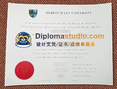 Heriot-Watt University Degree Certificate