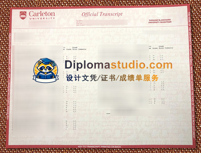 卡尔顿大学成绩单, Carleton University Transcript