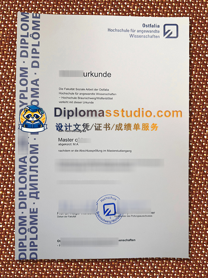奥斯特法利亚应用科学大学文凭, Ostfalia Hochschule für angewandte Wissenschaften Urkunde