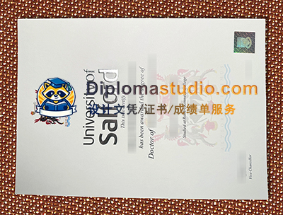 University of Salford Degree Certificate