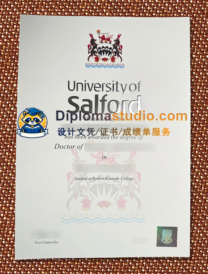 索尔福德大学学位证书, University of Salford Degree Certificate