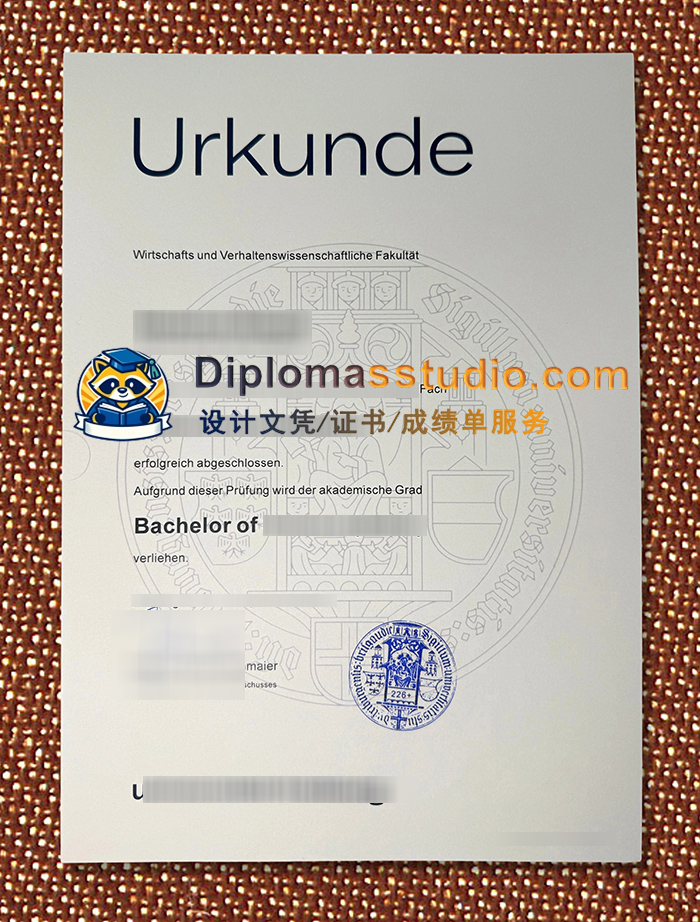 UFR文凭, Albert-Ludwigs-Universität Freiburg Urkunde