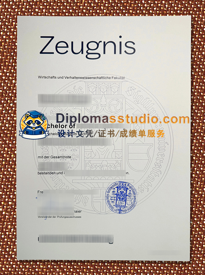 UFR 成绩单, Albert-Ludwigs-Universität Freiburg Zeugnis