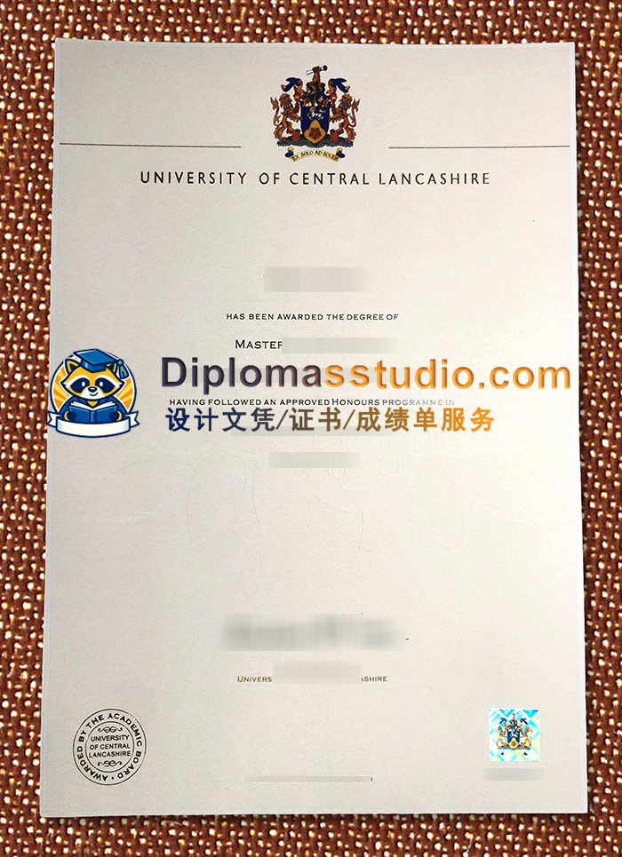 兰开夏大学学位证书, University of Lancashire Degree Certificate