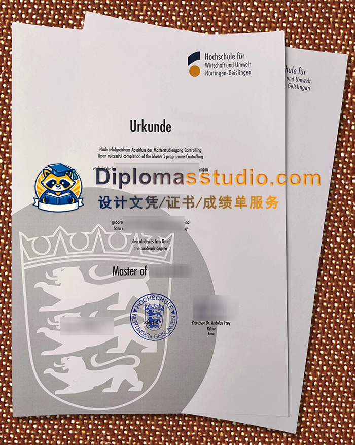 尼尔廷根-盖斯林根应用科技大学文凭, Nürtingen-Geislingen University Urkunde