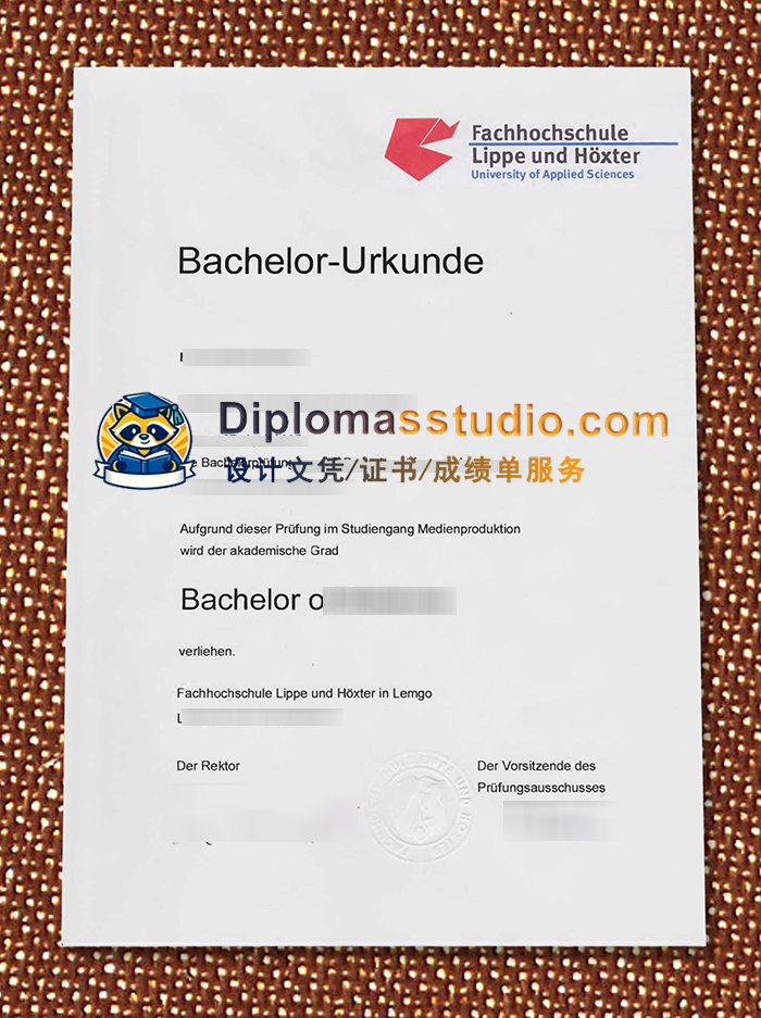 东威斯特法伦-利珀应用科技大学文凭, Technische Hochschule Ostwestfalen-Lippe Urkunde
